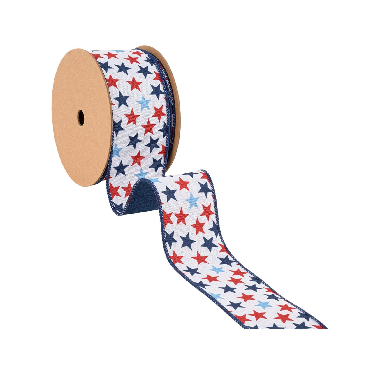 LaRibbons 2 1/2" Wired Ribbon | All over stars | 10 Yard Roll